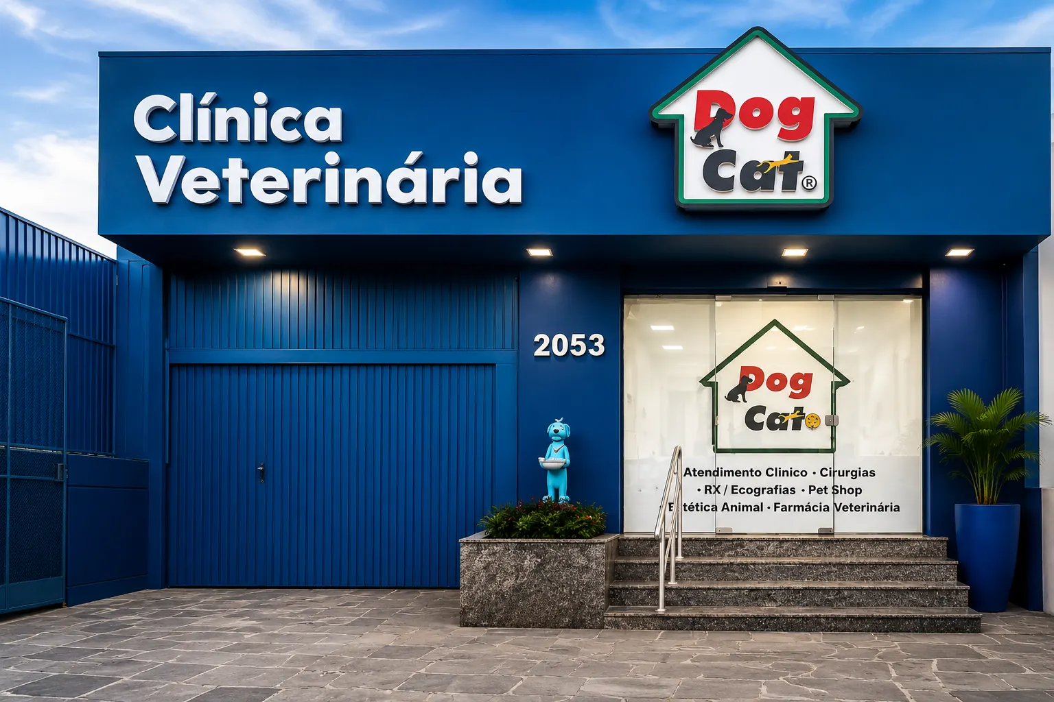 Fachada da Clínica Veterinária Dog Cat