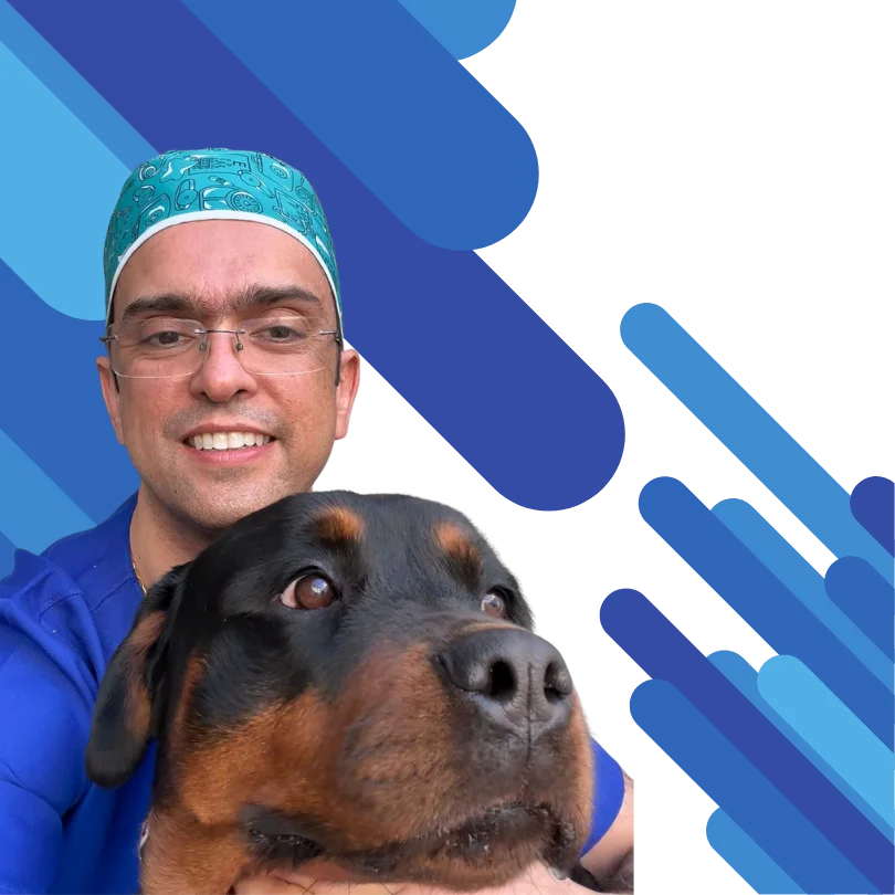 Dr. Valério Ouriques com paciente DogCat